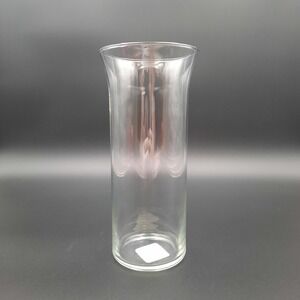 9" Flared Clear Glass Vase Made in USA Floral Centerpiece Cylinder Style
